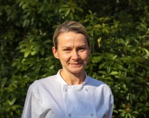 Bea, Head Chef at Holly Lodge Care Home in Frimley Green near Camberley Surrey, offering dementia, nursing, respite and residential care with all-inclusive fees and no deposits