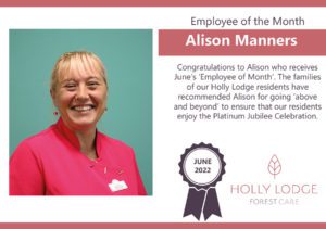Employee of the Month June 2022 Holly Lodge