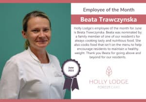Employee of the month - Holly Lodge - June 2023