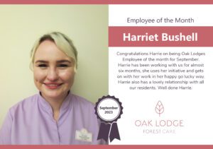 September 2023 - Oak Lodge employee of the month