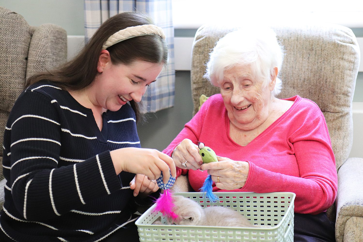 Pet therapy at Holly Lodge